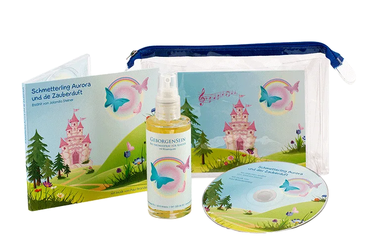 Kinderset - Bio Aromaspray Geborgensein mit Märchen-CD
